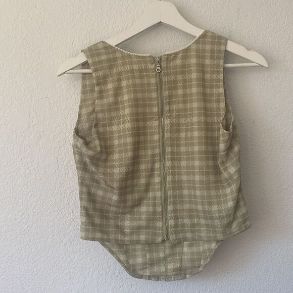 Miaou Campbell Corset Green Plaid Medium - Picture 4 of 4